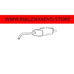 Marmitta Silenziatore Posteriore Fiat Panda 169  e 312