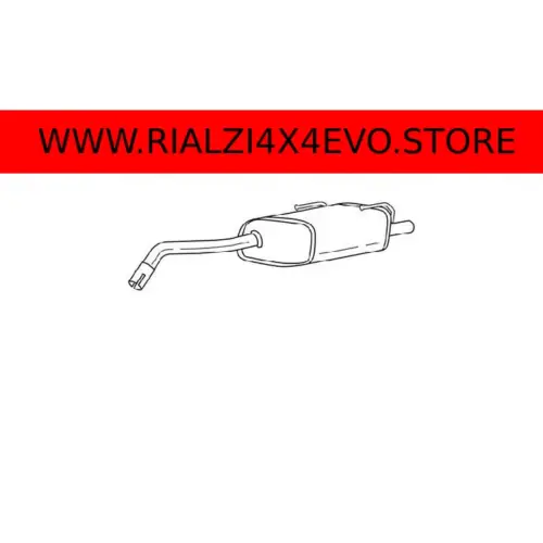 Marmitta Silenziatore Posteriore Fiat Panda 169  e 312