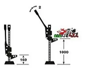 Binda in acciaio, crick meccanico per sollevamento-trazione fino a 3T - da 16 cm