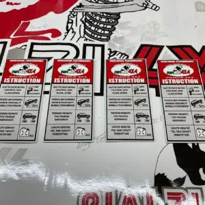 Targhetta istruzioni interna Panda 4x4