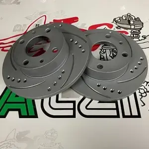 Coppia dischi Baffati Forati per panda 141