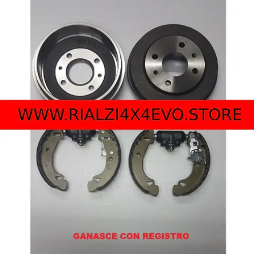 KIT FRENI ANTERIORI E POSTERIORI FIAT PANDA 2wd E 4X4 DAL 1986 CON REGISTRO